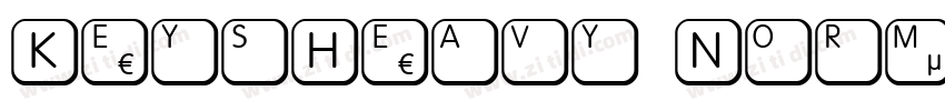 KeysHeavy Normal字体转换